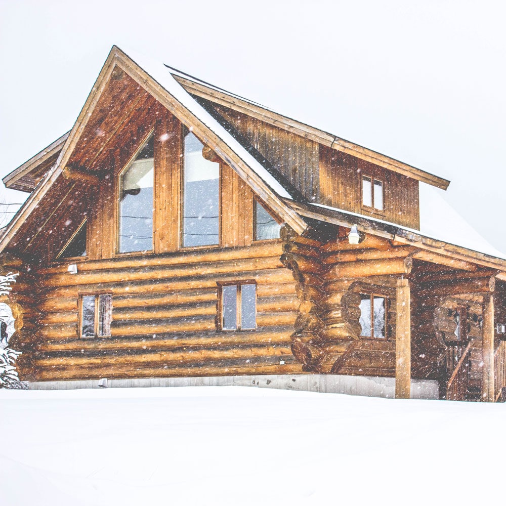 Image of a log cabin